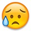Disappointed But Relieved Face Emoji 1f625