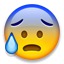 Face With Open Mouth And Cold Sweat Emoji 1f630
