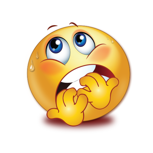 Emoji Afraid Face Cartoon Scared Emoticon Emoji Smiley Vector