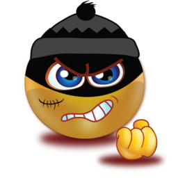 Evil Thief Ski Mask Emoji