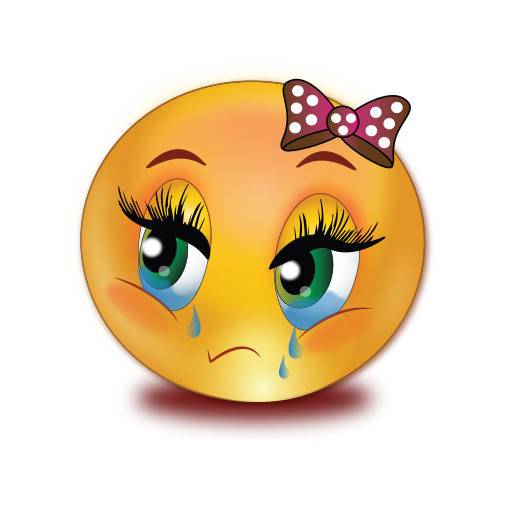 Sad Crying Girl Emoji