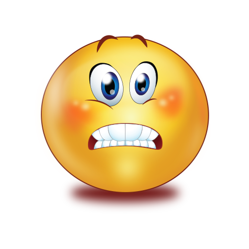 Frightened Scared Face Emoji