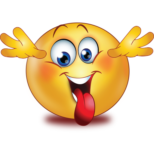 Emoticon Smiley Emoji Symbol Crazy Transparent Background Png Clipart
