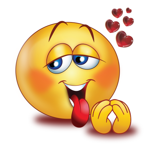 Loving Smiley With Flying Hearts Emoji