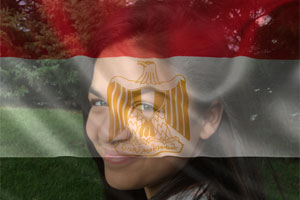 Egypt Flag Overlay photo effect