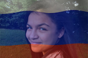 Russia Flag Overlay photo effect