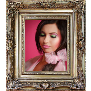 Your Photo On Glossy Wood Frame photo effect