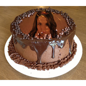 Your Picture On A Chocolate Cake 99 photo effect
