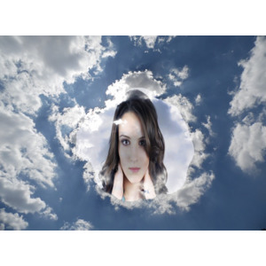 Your_picture_on_clouds photo effect