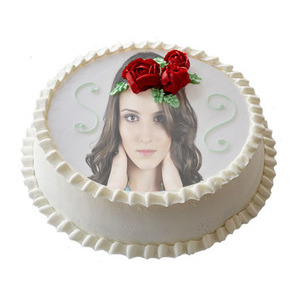 Your Picture On Vanilla Cake photo effect