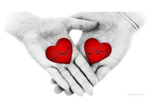 A hand holding a heart