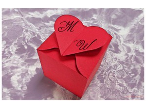 Your lover's name on the gift box