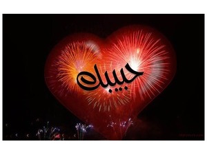 Type your lover's name on the heart of fireworks