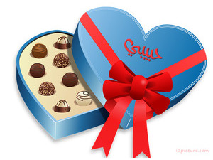 chocolate heart box