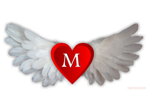 Your name and your lover have a red heart and white wings