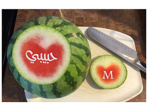 Your name and lover on watermelon 99