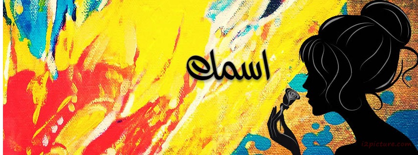 Your Name On A Color Plate With Girl Facebook Cover