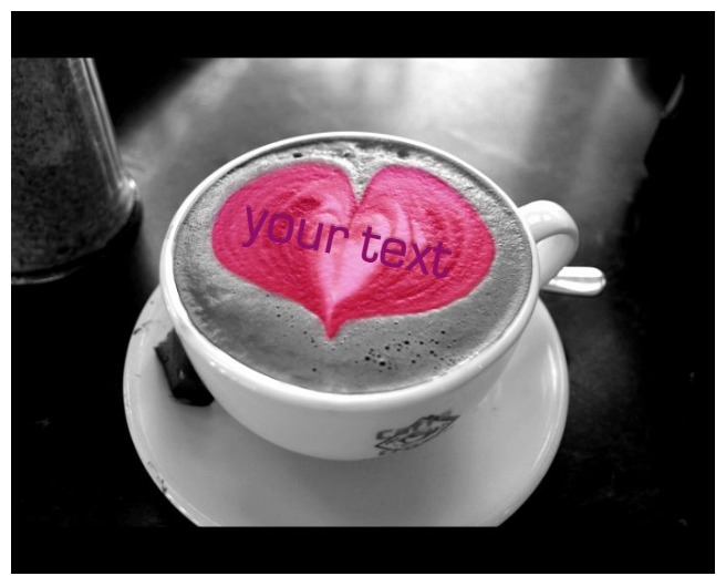 Cup Of Coffee With Heart Postcard