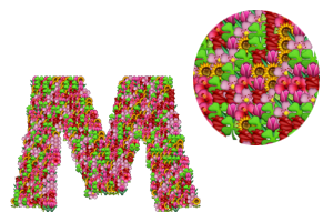 write your name using flowers emojis