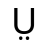 Latin Capital Letter U With Diaeresis Below u1e72 Icon 48 x 48