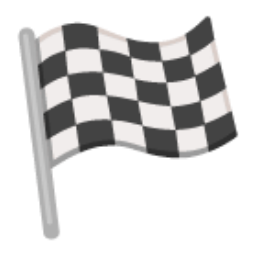 Chequered Flag u1f3c1 Icon 256 x 256