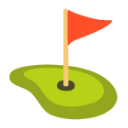 Flag In Hole u26f3 Icon 128 x 128