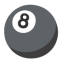 Pool 8 Ball u1f3b1 Icon 64 x 64