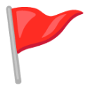 Triangular Flag u1f6a9 Icon 128 x 128