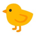 Baby Chick u1f424 Icon 128 x 128