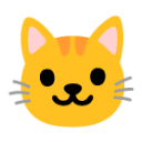 Cat Face u1f431 Icon 128 x 128