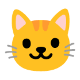 Cat Face u1f431 Icon 256 x 256