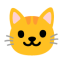 Cat Face u1f431 Icon 64 x 64