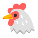 Chicken u1f414 Icon 128 x 128