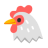 Chicken u1f414 Icon 48 x 48