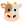 Cow Face u1f42e Icon 24 x 24