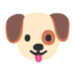 Dog Face u1f436 Icon 256 x 256