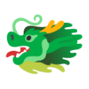 Dragon Face u1f432 Icon 128 x 128
