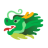 Dragon Face u1f432 Icon 48 x 48