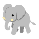 Elephant u1f418 Icon 128 x 128