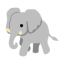 Elephant u1f418 Icon 64 x 64