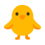 Front Facing Baby Chick u1f425 Icon 64 x 64