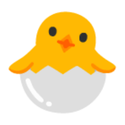 Hatching Chick u1f423 Icon 256 x 256