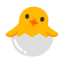 Hatching Chick u1f423 Icon 64 x 64