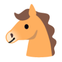 Horse Face u1f434 Icon 128 x 128