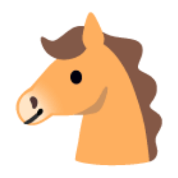Horse Face u1f434 Icon 256 x 256