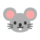 Mouse Face u1f42d Icon 128 x 128