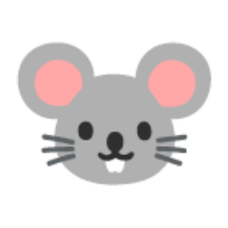 Mouse Face u1f42d Icon 256 x 256