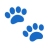 Paw Prints u1f43e Icon 48 x 48