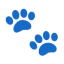 Paw Prints u1f43e Icon 64 x 64