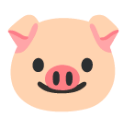 Pig Face u1f437 Icon 128 x 128